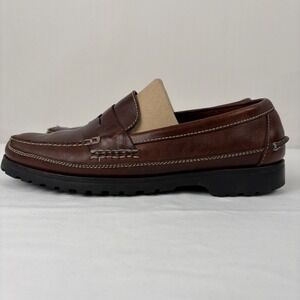 Cole Haan Country Men's Brown Leather Penny‎ Loafer Shoes Size 10.5